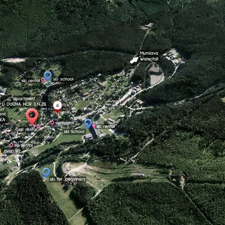 Enjoyharrachov Atraktivni Klidne 3 V Centru Harrachova S Parkovanim, Velkou Terasou, Wifi-wlan, Sat Zdarma, Moznosti Dobijeni Auta, Vyhledem Do Zahrady A Na Romanticky Kostelik Apartment Harrachov
