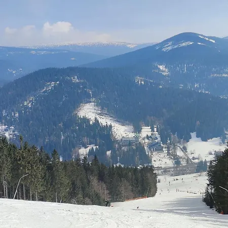 Enjoyharrachov Atraktivní Klidné 3 V Centru Harrachova S Parkováním, Velkou Terasou, Wifi-wlan, Sat Zdarma, Možností Dobíjení Auta, Výhledem Do Zahrady A Na Romantický Kostelík Apartmán Harrachov