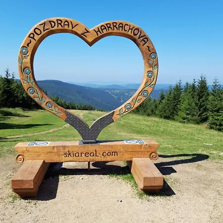 Enjoyharrachov Atraktivní Klidné 3 V Centru Harrachova S Parkováním, Velkou Terasou, Wifi-wlan, Sat Zdarma, Možností Dobíjení Auta, Výhledem Do Zahrady A Na Romantický Kostelík